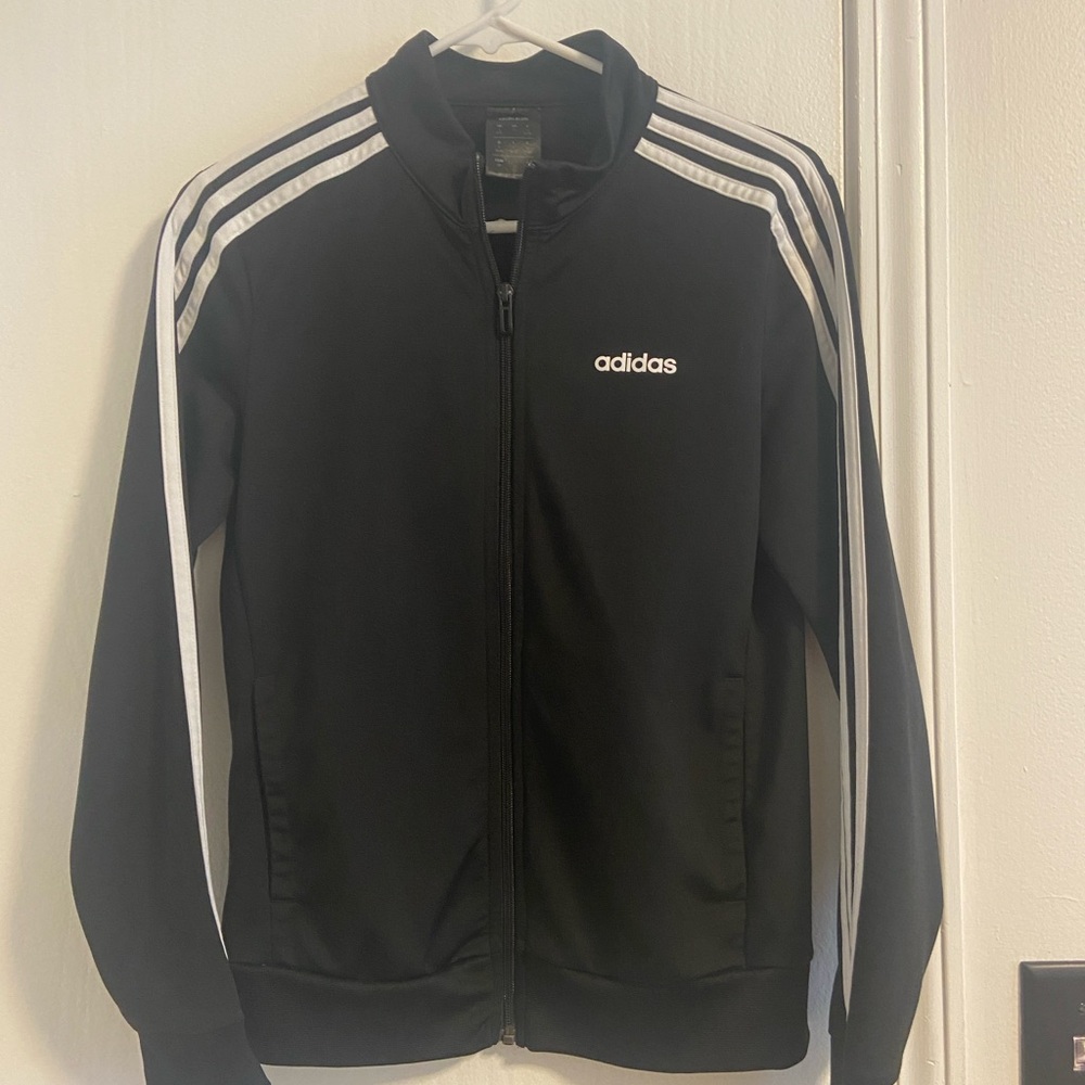 Adidas Women’s Black and White Track Jacket